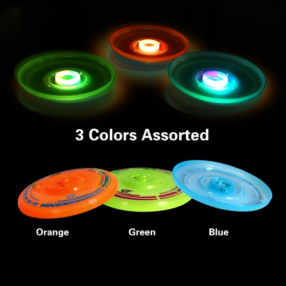 LED Flying disc  sports outdoor adult and children game set three colors