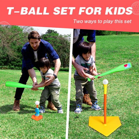 Baseball for kids, baseball launcher, batting tee, outdoor and indoor activities