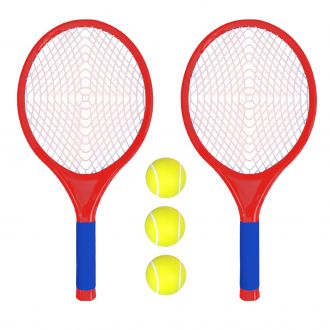 Children's tennis rackets, outdoor sports, 3 tennis balls and a pair of rackets