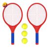 Children's tennis rackets, outdoor sports, 3 tennis balls and a pair of rackets