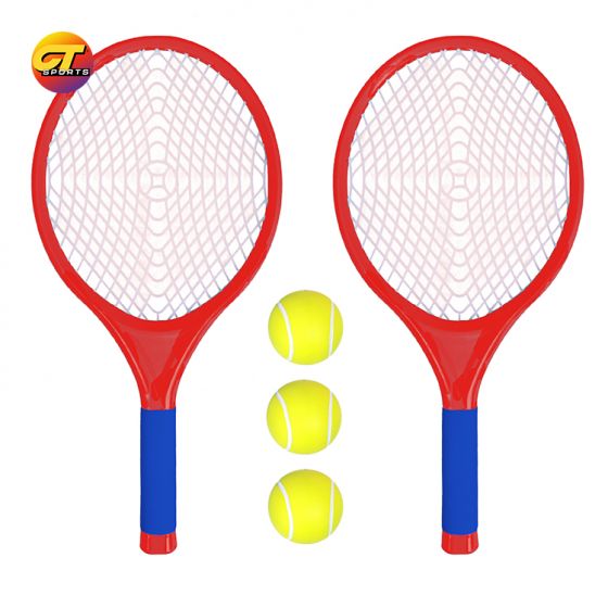 Children's tennis rackets, outdoor sports, 3 tennis balls and a pair of rackets