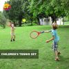 Children's tennis rackets, outdoor sports, 3 tennis balls and a pair of rackets