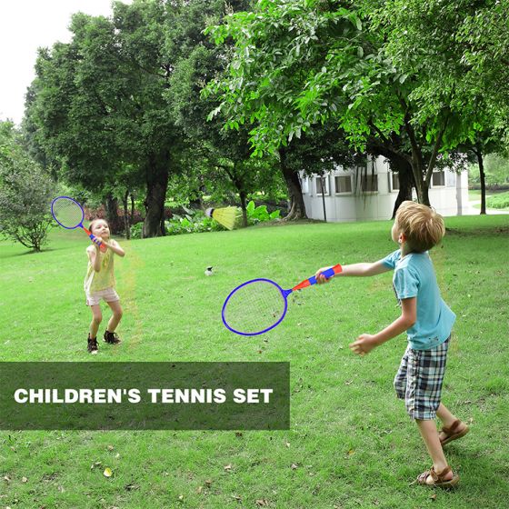 Children's badminton rackets, outdoor sports, 3 balls and a pair of rackets