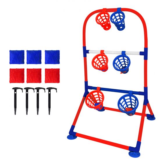 Bean bag shooting rack, indoor and outdoor, scoring game, ball throwing game