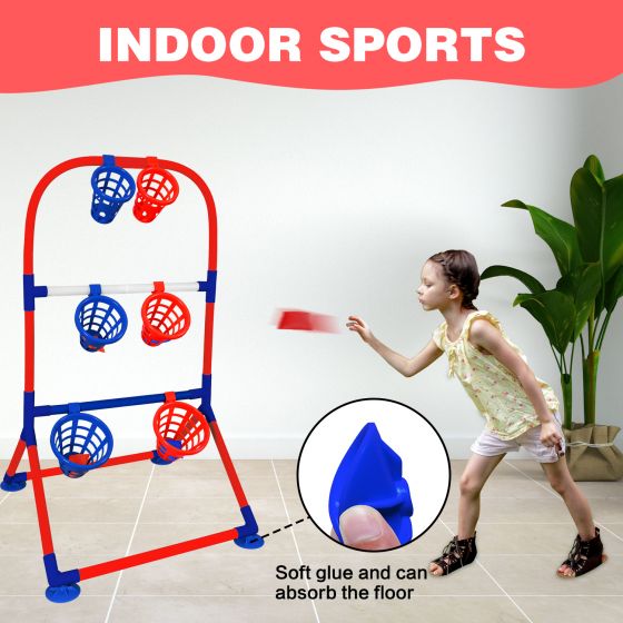 Bean bag shooting rack, indoor and outdoor, scoring game, ball throwing game