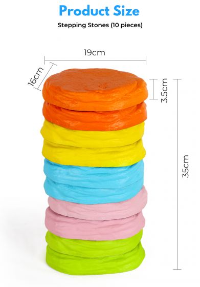 Soft non-slip balancing stepping stones - develop children's balance and coordination and improve motor skills - stepping stones for children, suitable for indoor and outdoor use