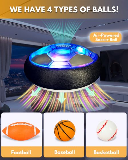 2 in 1 mobile goal, football, baseball, basketball, cultivate interest, youth training sports, indoor, air powered ball,