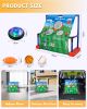 2 in 1 mobile goal, football, baseball, basketball, cultivate interest, youth training sports, indoor, air powered ball,