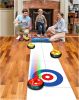 Air powered Curling Set - 6 Curling Stones, Indoor, Fun Family Game for 2 Players, Easy to Set Up