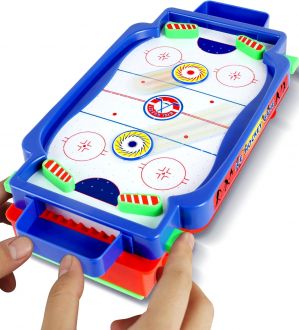 Mini Air Hockey Game Table - Kids/Adults - Tabletop Hockey Game for the Floor, Tabletop or Dorm Room