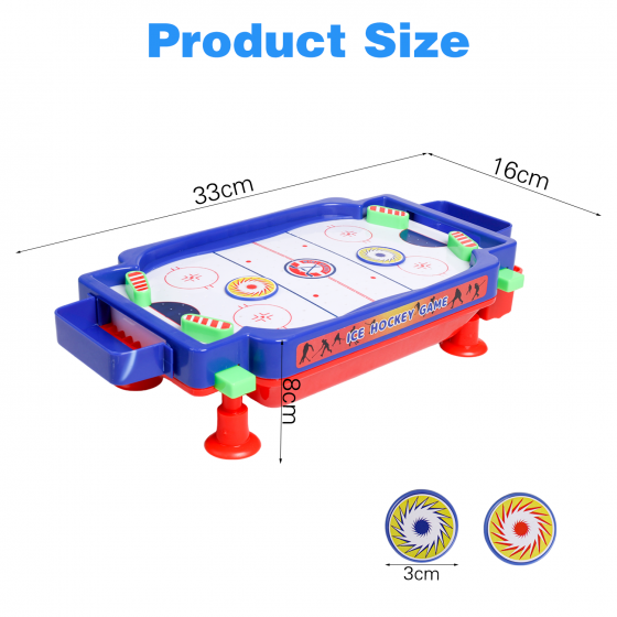 Mini Air Hockey Game Table - Kids/Adults - Tabletop Hockey Game for the Floor, Tabletop or Dorm Room