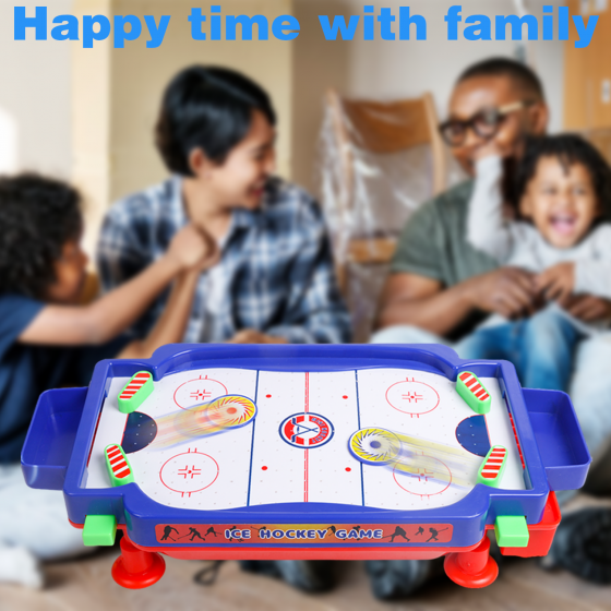 Mini Air Hockey Game Table - Kids/Adults - Tabletop Hockey Game for the Floor, Tabletop or Dorm Room