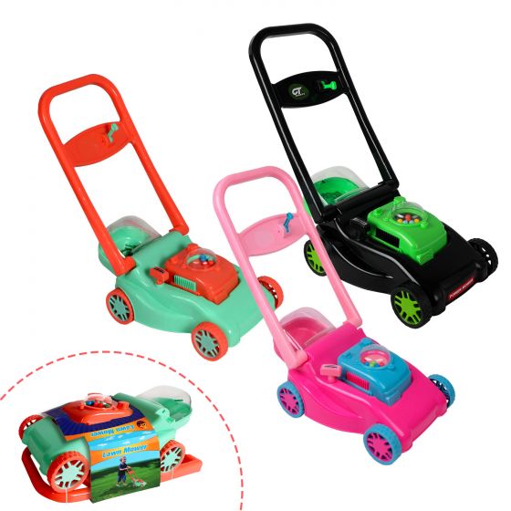 Lawnmower toys for kids, for men and women (pink, green and green)