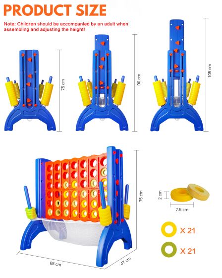 Giant Lift Connect 4 Kids 4 Row Connect Playhouse Indoor and Outdoor