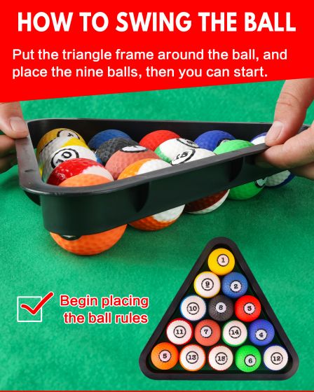 Golf and pool table combination floor game for kids and adults indoors