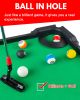 Golf and pool table combination floor game for kids and adults indoors